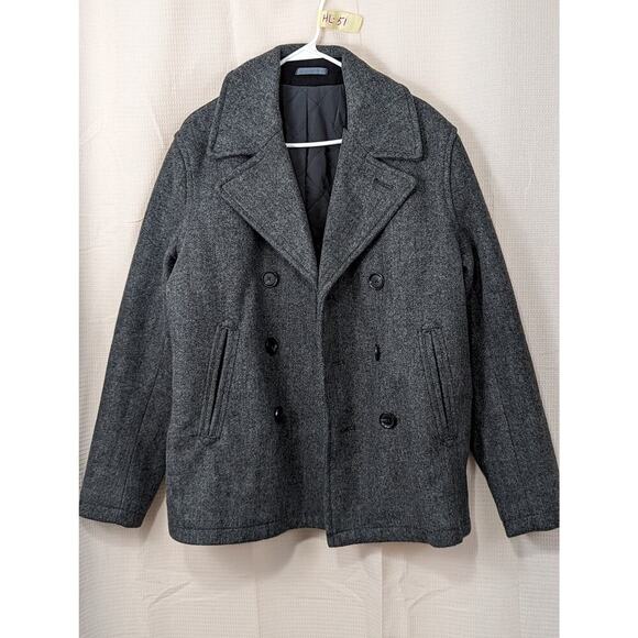 OLD NAVY! TRENDING DOVE GRAY CLASSIC NAVY PEACOAT, JACKET, COAT! SZ M - Picture 3 of 8